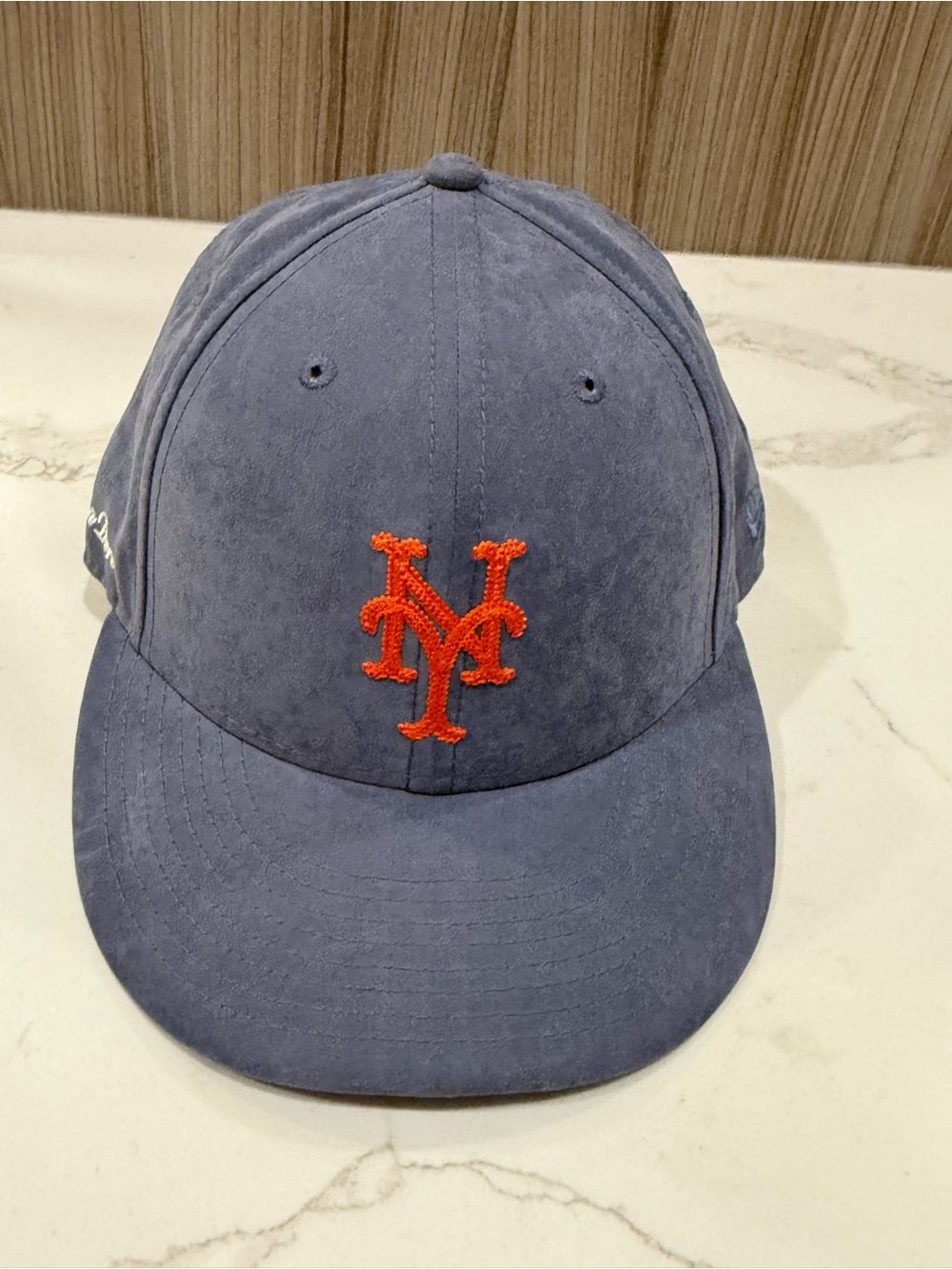 Aimé Leon Dore × New Era New York Mets Ultrasuede Fitted Hat - 7 - Slate Blue
